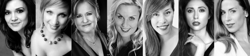 L-R: Andriana Chuchman, Lara Ciekiewicz, Tracy Dahl, Monica Huisman, Andrea Lett, Lara Secord-Haid, Lida Szkwarek