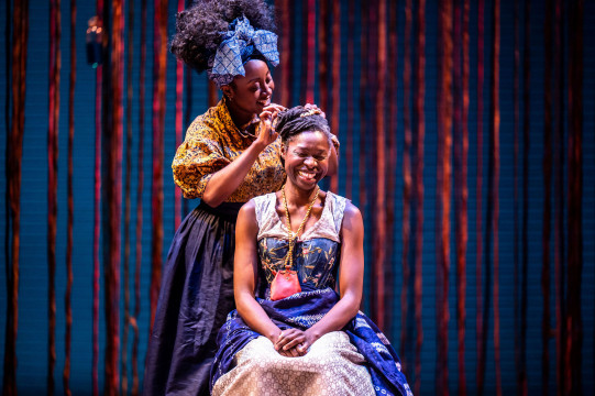 L to R: Queen Hezumuryango (Ensemble); Neema Bickersteth (Treemonisha)
Photo credit: Dahlia Katz | Production: Scott Joplin's Treemonisha: A Musical Reimagining (2023